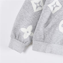 Load image into Gallery viewer, Louis Vuitton all-over custom lettering burnt flower towel embroidery zipper hooded jacket - مناسب للجنسين