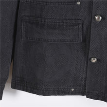 Load image into Gallery viewer, Louis Vuitton Heavy Gradient Washed Letter Positioning Print Denim Jacket - مناسب للجنسين