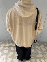 Load image into Gallery viewer, MAISON MARGIELA MM6 unfinished embroidered printed hooded sweatshirt jacket - مناسب للجنسين