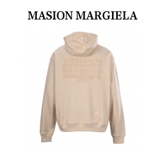 Load image into Gallery viewer, MAISON MARGIELA MM6 unfinished embroidered printed hooded sweatshirt jacket - مناسب للجنسين