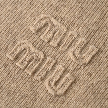 Load image into Gallery viewer, MIU MIU MM sheep wool zipper cardigan jacket - مناسب للجنسين