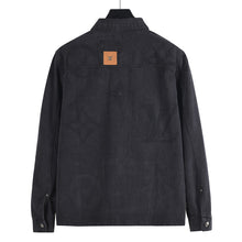 Load image into Gallery viewer, Louis Vuitton Heavy Gradient Washed Letter Positioning Print Denim Jacket - مناسب للجنسين