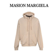 Load image into Gallery viewer, MAISON MARGIELA MM6 unfinished embroidered printed hooded sweatshirt jacket - مناسب للجنسين