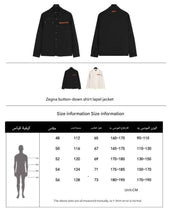 Load image into Gallery viewer, Zegna button-down shirt lapel jacket - مناسب للجنسين