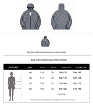 Load image into Gallery viewer, Dior/Dior old flower bee zipper cotton jacket - مناسب للجنسين