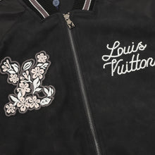 Load image into Gallery viewer, Louis Vuitton embroidered lettering baseball jacket
