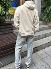 Load image into Gallery viewer, MAISON MARGIELA MM6 unfinished embroidered printed hooded sweatshirt jacket - مناسب للجنسين