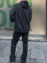 Load image into Gallery viewer, MAISON MARGIELA MM6 unfinished embroidered printed hooded sweatshirt jacket - مناسب للجنسين