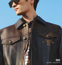 Load image into Gallery viewer, Louis Vuitton 25Fw monogram patchwork leather jacket