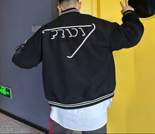 Load image into Gallery viewer, Prada Lambswool Baseball Jacket - مناسب للجنسين
