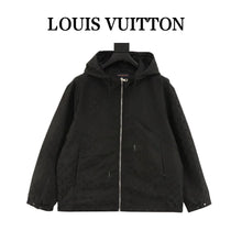 Load image into Gallery viewer, Louis Vuitton all-over monogram trench coat zipper jacket
