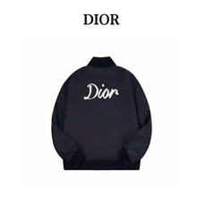Load image into Gallery viewer, Dior/Dior back lettering embroidered padded bomber jacket - مناسب للجنسين
