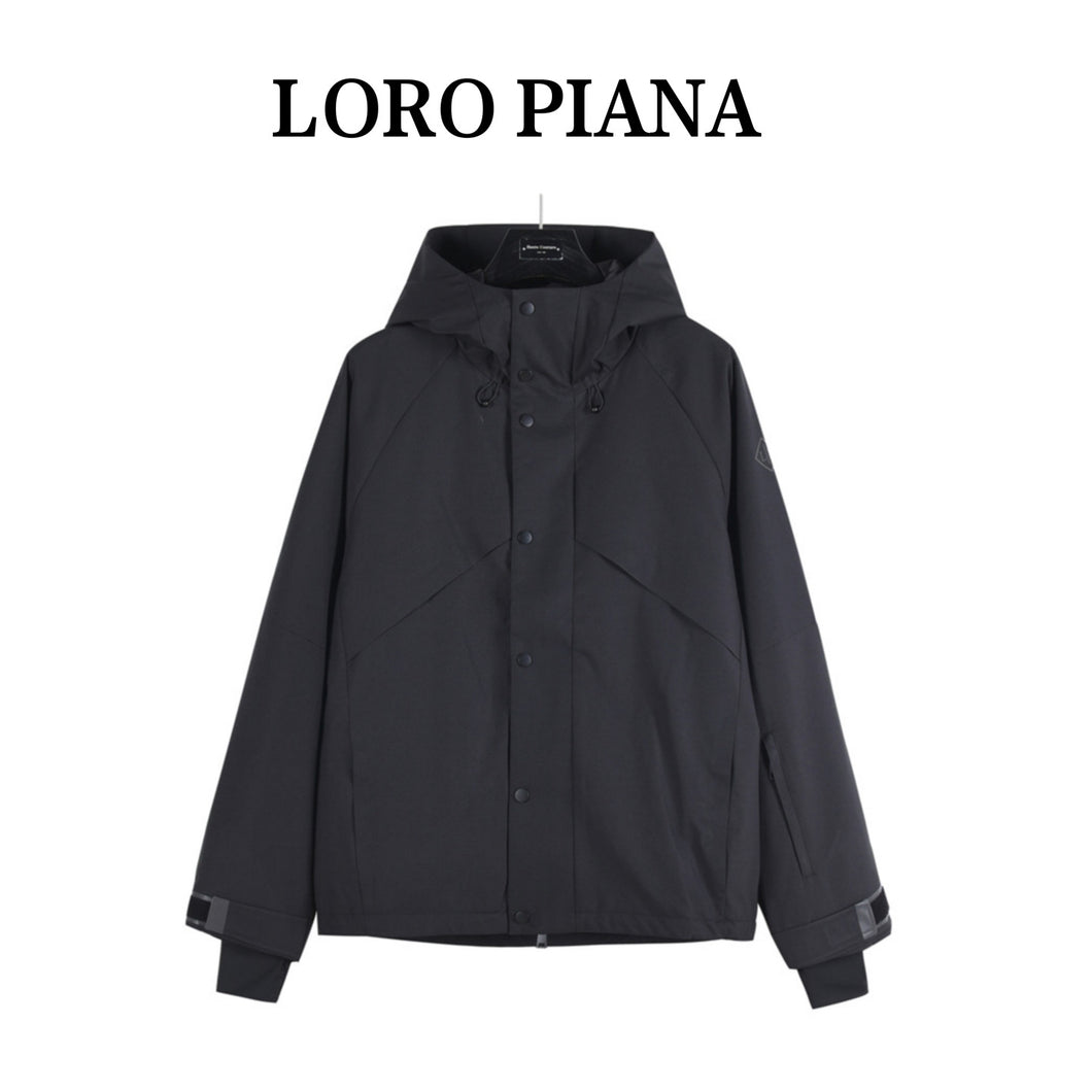 LoroPiana 25FW autumn and winter new technology waterproof fiber outdoor functional hooded cotton coat - مناسب للجنسين