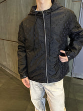 Load image into Gallery viewer, Louis Vuitton all-over monogram trench coat zipper jacket
