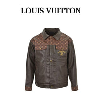 Load image into Gallery viewer, Louis Vuitton 25Fw monogram patchwork leather jacket

