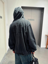 Load image into Gallery viewer, MAISON MARGIELA MM6 unfinished embroidered printed hooded sweatshirt jacket - مناسب للجنسين
