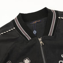 Load image into Gallery viewer, Louis Vuitton embroidered lettering baseball jacket
