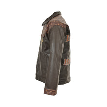 Load image into Gallery viewer, Louis Vuitton 25Fw monogram patchwork leather jacket
