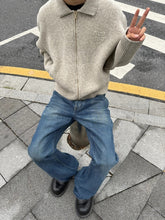 Load image into Gallery viewer, MIU MIU MM sheep wool zipper cardigan jacket - مناسب للجنسين
