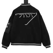 Load image into Gallery viewer, Prada Lambswool Baseball Jacket - مناسب للجنسين
