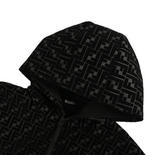 Load image into Gallery viewer, Fendi FF flocked zipper hooded jacket
