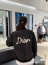 Load image into Gallery viewer, Dior/Dior back lettering embroidered padded bomber jacket - مناسب للجنسين
