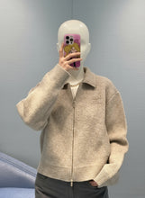 Load image into Gallery viewer, MIU MIU MM sheep wool zipper cardigan jacket - مناسب للجنسين
