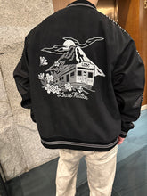 Load image into Gallery viewer, Louis Vuitton embroidered lettering baseball jacket
