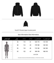 Load image into Gallery viewer, Fendi FF flocked zipper hooded jacket
