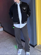 Load image into Gallery viewer, Prada Lambswool Baseball Jacket - مناسب للجنسين
