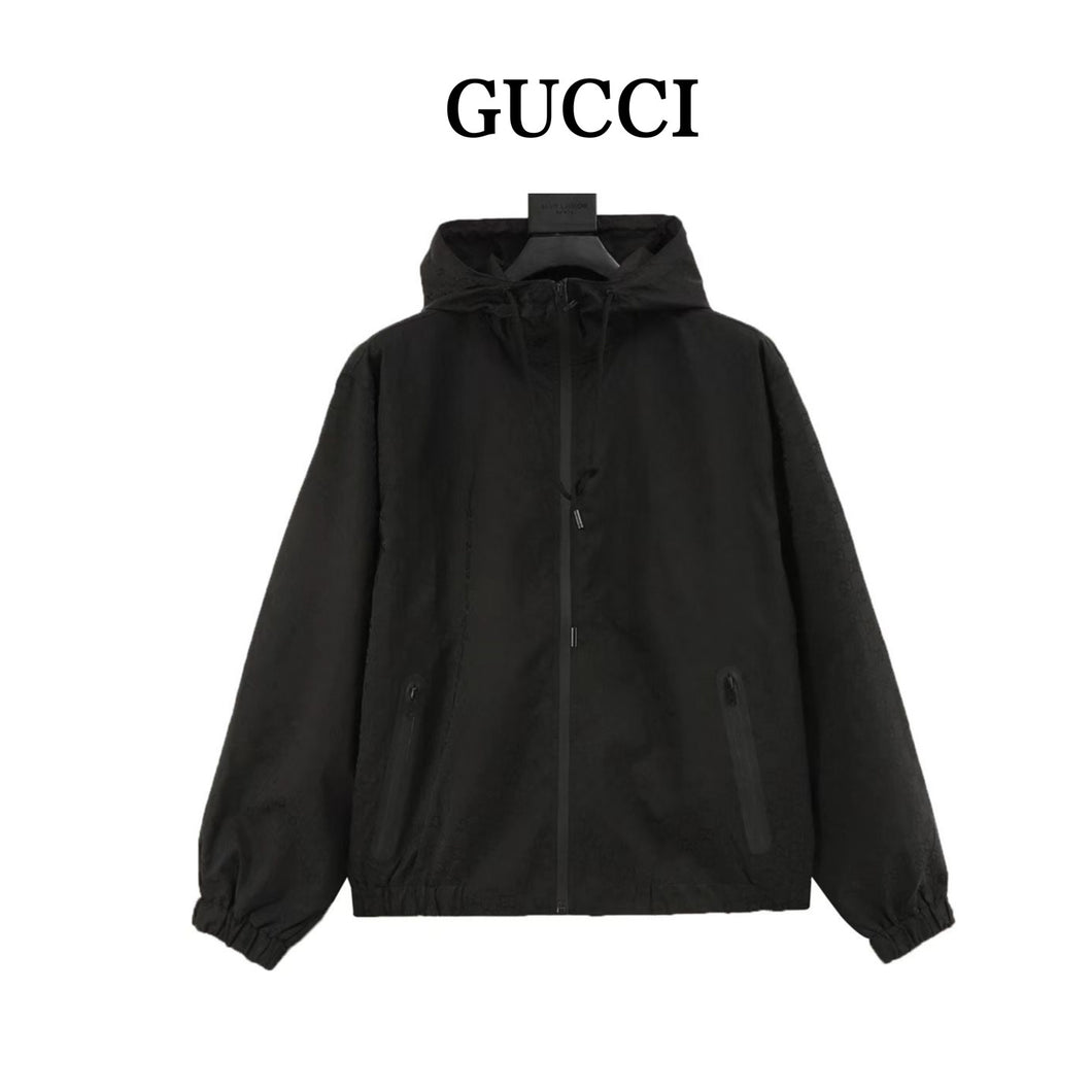 Gucci monogram logo jacket