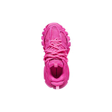 Load image into Gallery viewer, TRACK SNEAKER IN FULL MESH IN FLUO PINK
